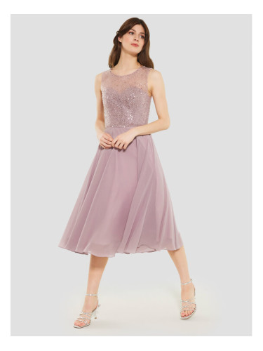 Swing Коктейлна рокля 5AF09900 Розов Regular Fit