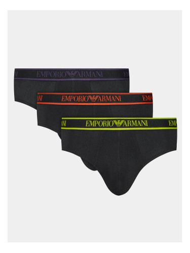 Emporio Armani Underwear Комплект 3 чифта слипове 111734 3F717 29821 Черен