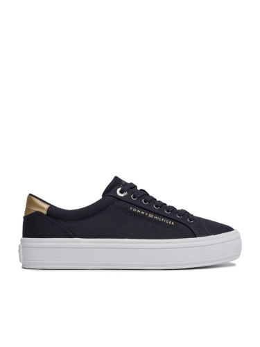 Tommy Hilfiger Сникърси Essential Vulc Canvas Sneaker FW0FW07682 Тъмносин