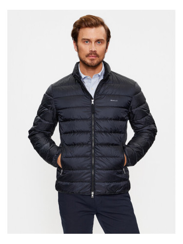 Gant Пухено яке Light Down Jacket 7006298 Черен Regular Fit