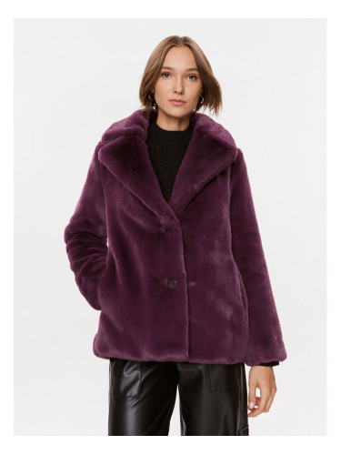 Guess Кожено палто Corinne W3BL57 WFSI0 Виолетов Regular Fit