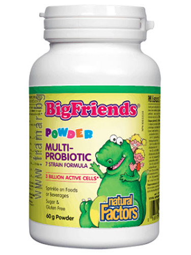БИГ ФРЕНДС МУЛТИ ПРОБИОТИК ЗА ДЕЦА прах 60 г НАТУРАЛ ФАКТОРС