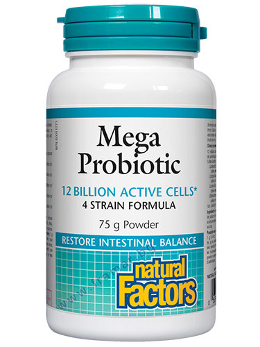 МЕГА ПРОБИОТИК 4 ЩАМА ФОРМУЛА прах 75 г НАТУРАЛ ФАКТОРС
