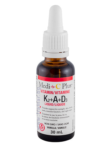 ВИТАМИН K2 + A + D3 MEDI-C PLUS течен 30 мл НАТУРАЛ ФАКТОРС
