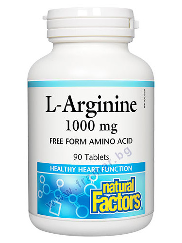 L-АРГИНИН таблетки 1000 мг * 90 НАТУРАЛ ФАКТОРС