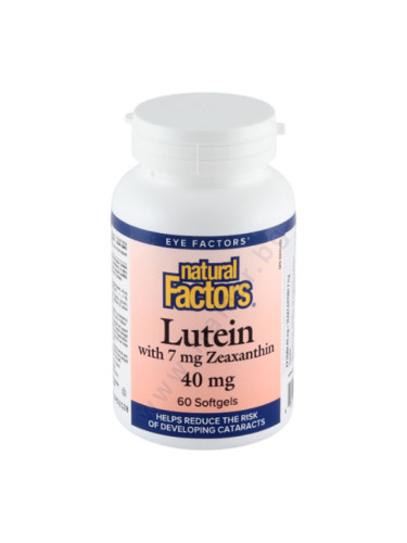 ЛУТЕИН капсули 40 мг * 60 НАТУРАЛ ФАКТОРС