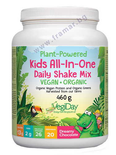 КИДС ОЛ-ИН-УАН ДЕЙЛИ ПРОТЕИН ШОКО прах 460 г НАТУРАЛ ФАКТОРС