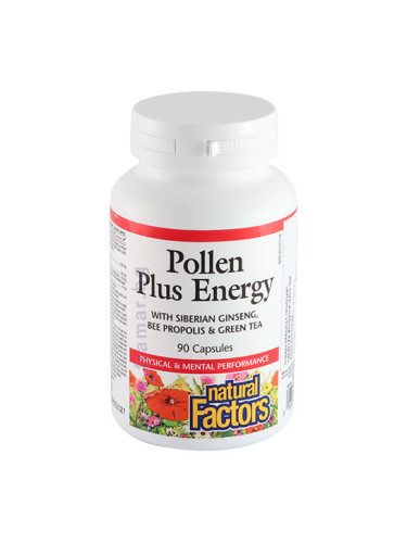ПЧЕЛЕН ПРАШЕЦ ПЛЮС ЕНЕРДЖИ капсули * 90 НАТУРАЛ ФАКТОРС