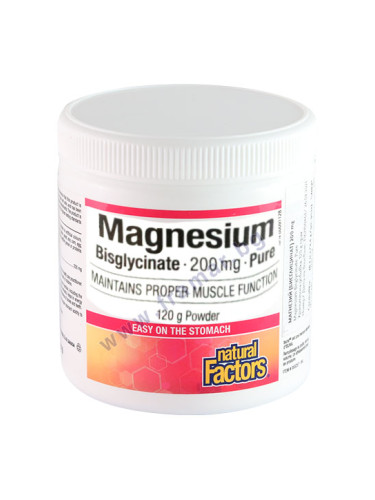 МАГНЕЗИЙ БИСГЛИЦИНАТ прах 120 г НАТУРАЛ ФАКТОРС