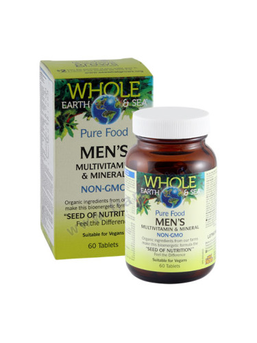 МУЛТИВИТАМИНИ И МИНЕРАЛИ ЗА МЪЖЕ таблетки * 60 НАТУРАЛ ФАКТОРС