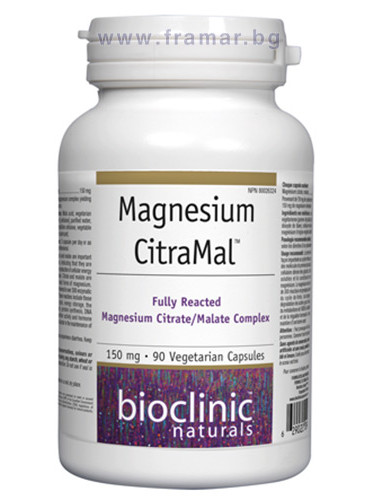 МАГНЕЗИЙ ЦИТРАМАЛ капсули 150 мг * 90 BIOCLINIC NATURALS