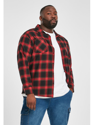 Plaid Flannel Shirt 6 - black/red