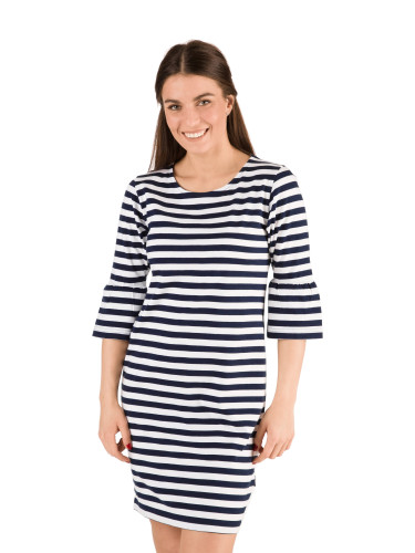 Women's white and blue striped dress SAM 73