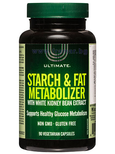 УЛТИМАТ STARCH & FAT METABOLIZER капсули * 90 НАТУРАЛ ФАКТОРС