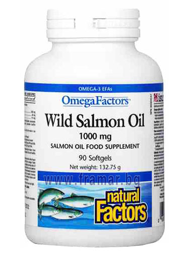 ДИВА СЬОМГА МАСЛО капсули 1000 мг * 90 НАТУРАЛ ФАКТОРС