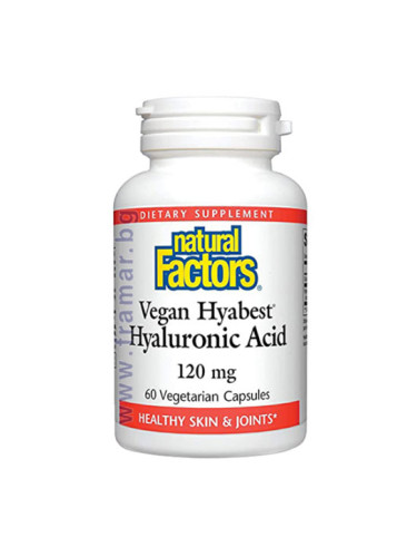 ХИАБЕСТ ХИАЛУРОНОВА КИСЕЛИНА капсули 120 мг * 60 НАТУРАЛ ФАКТОРС
