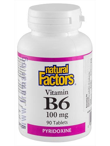 ВИТАМИН B6 ПИРИДОКСИН таблетки 100 мг * 90 НАТУРАЛ ФАКТОРС