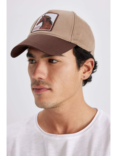 DEFACTO Men Embroidered Cotton Cap Hat