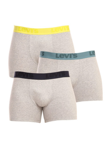 3PACK men's boxers Levis gray