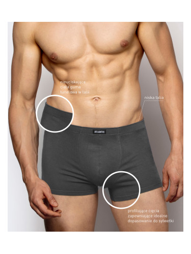 Мъжки боксерки от 3 броя, графит