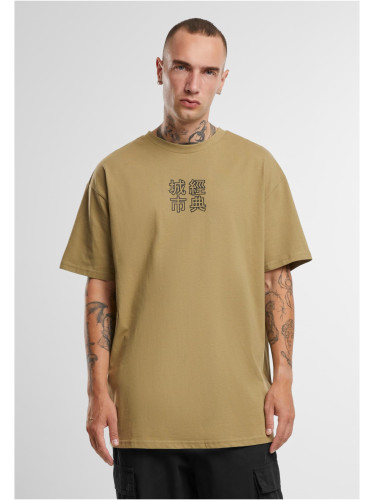 Chinese T-shirt symbol khaki/black