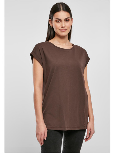 Women's Organic T-Shirt with Extended Shoulder Brown