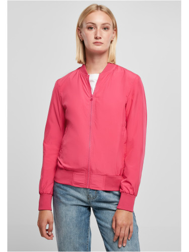 Women's Light Bomber Jacket hibiscus pink