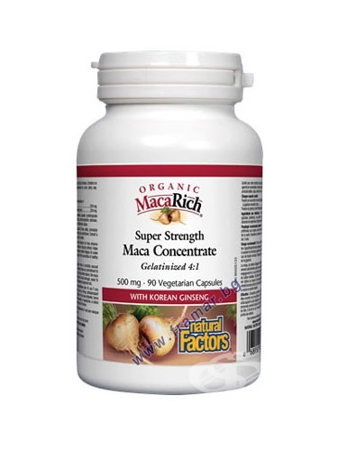 МАКА КОНЦЕНТРАТ капсули 500 мг * 90 НАТУРАЛ ФАКТОРС
