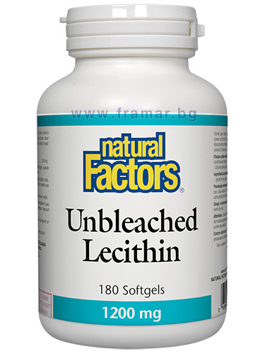 ЛЕЦИТИН капсули 1200 мг * 180 НАТУРАЛ ФАКТОРС