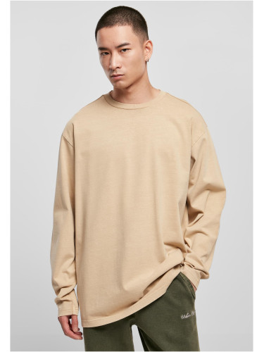 Heavy Oversized Garment Dye Dye UnionLong Sleeve Beige