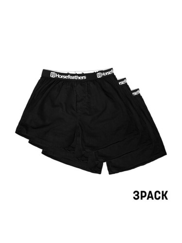 3PACK men's briefs Horsefeathers Frazier black