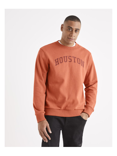 Celio Beprice Sweatshirt Houston Lettering - Mens