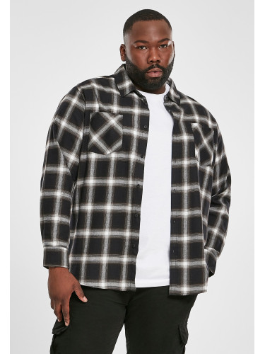 Plaid Flannel Shirt 6 black/white