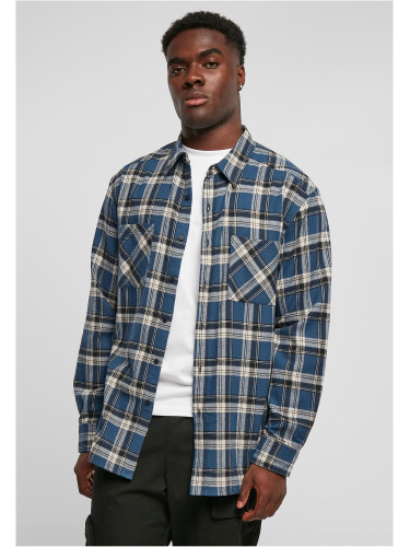 Lake Check Shirt Dark Blue/White Sand