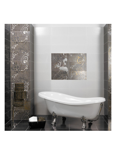 Серия Aurea Negro - колекция плочки за баня с финни дизайнерски елементи