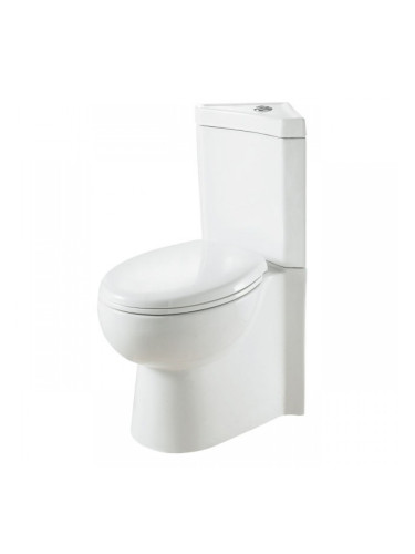 Порцеланов WC комплект за ЪГЛОВ монтаж ICC 5003