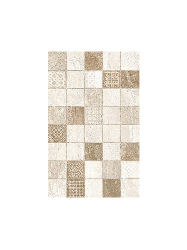 Decorado July Beige - 25х40 бежови декорни плочки на квадратчета