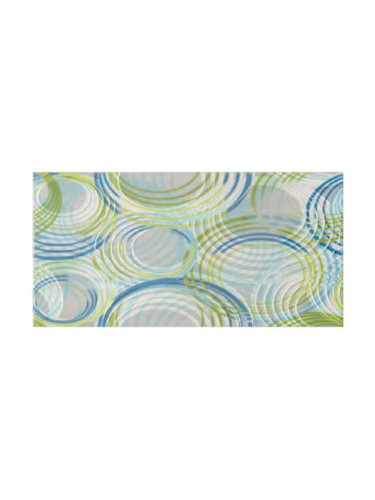 Decorado Olas Verde - 25х50 зелени декорни плочки с цветни елементи