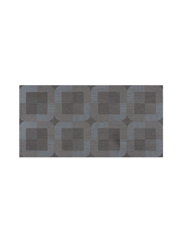 Decorado Tresor Musgo - 25х50 сиви декорни плочки с цветни елементи