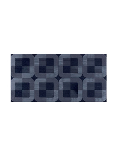 Decorado Tresor Petrol - 25х50 сини декорни плочки с цветни елементи