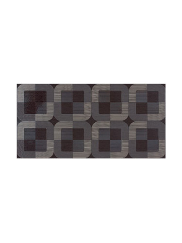 Decorado Tresor Tabaco - 25х50 кафяви декорни плочки с цветни елементи