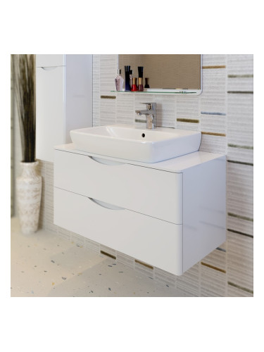 Долен шкаф за баня с мивка Смайл