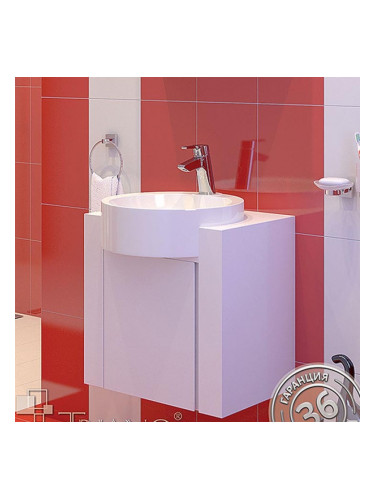 Долен шкаф за баня с мивка Кристин