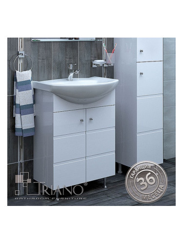 Долен шкаф за баня с мивка Емона