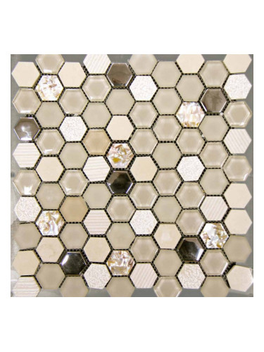 Hexagon Beige мозайка