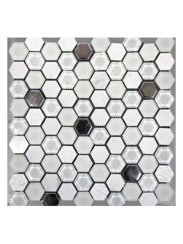 Hexagon White мозайка