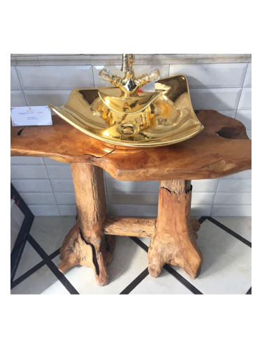 Мебел за баня/ плот от тиково дърво