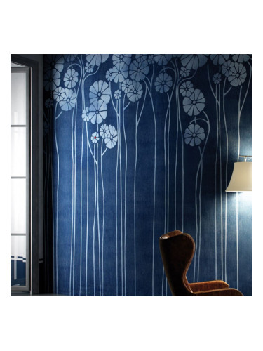 DAISY BLUE - тапети за баня