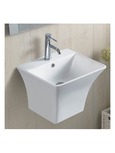 Масивен порцеланов умивалник АРЕС - РЕТАНГОЛО