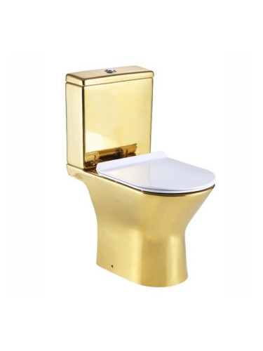 Порцеланов WC комплект пълно обливане ICC 7937 GOLD